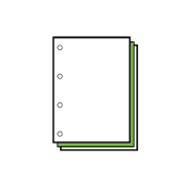 Loose leaf perforation